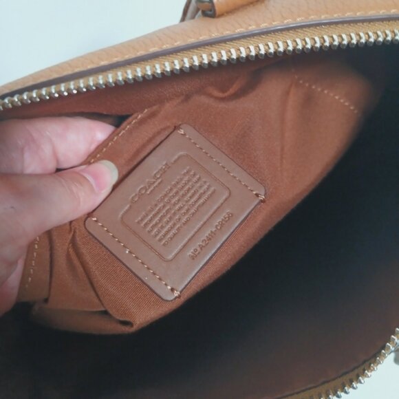 SOLD Coach Georgia Satchel Bag Light Saddle CBM11 - Picture 7 of 9